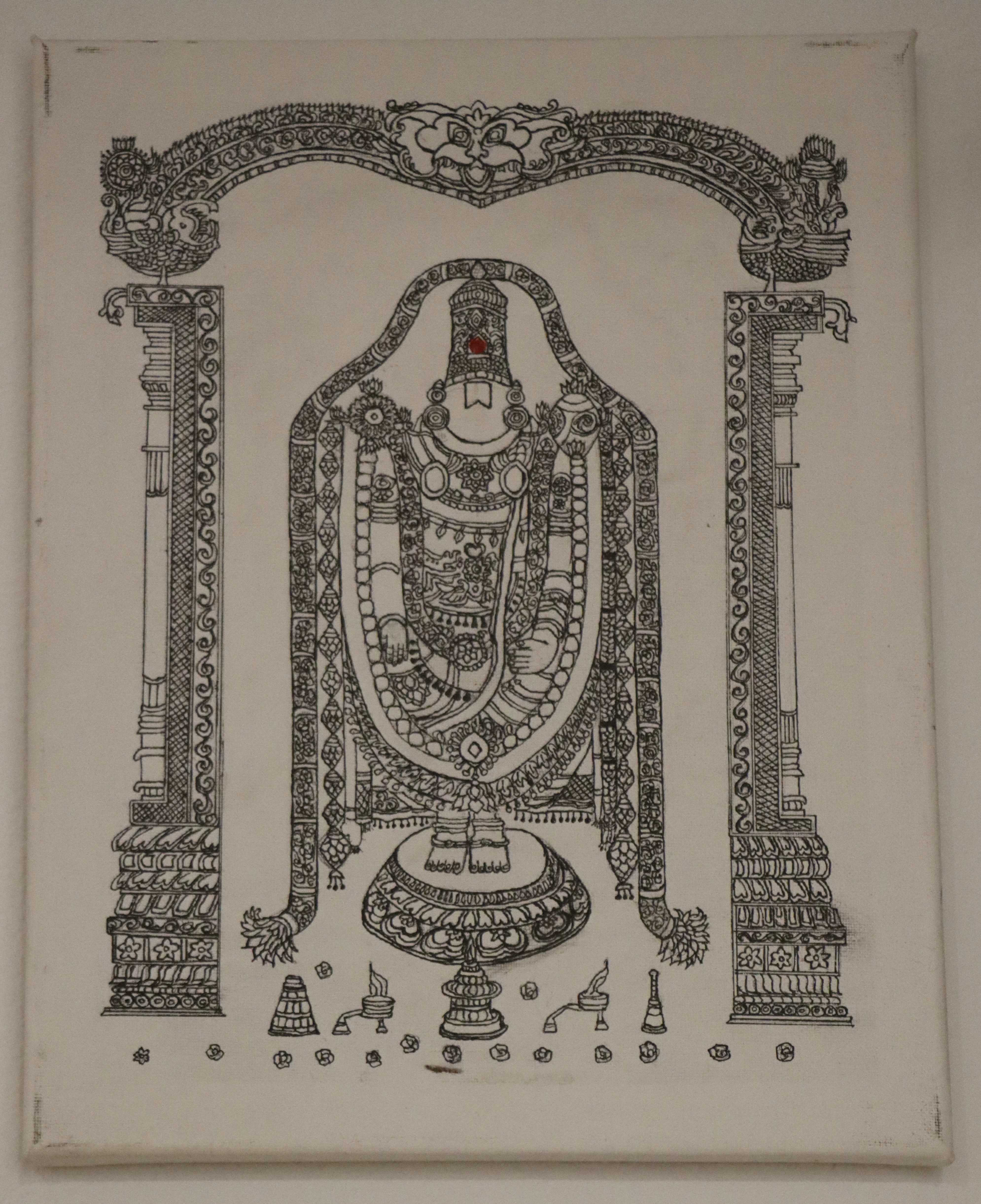 Lord Venkateshwara Pencil Art